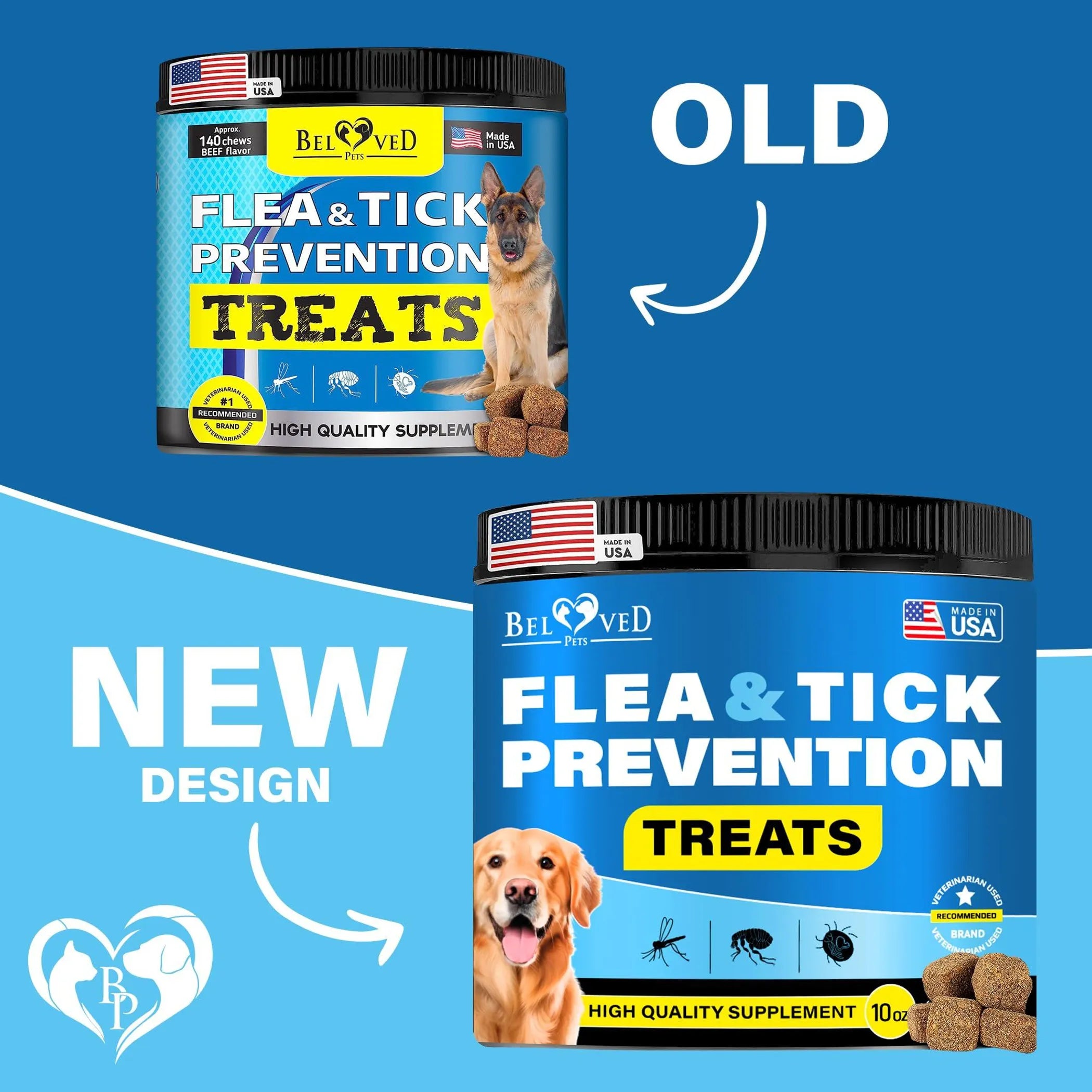 Flea and Tick Prevention Chewable Pills for Dogs and Cats